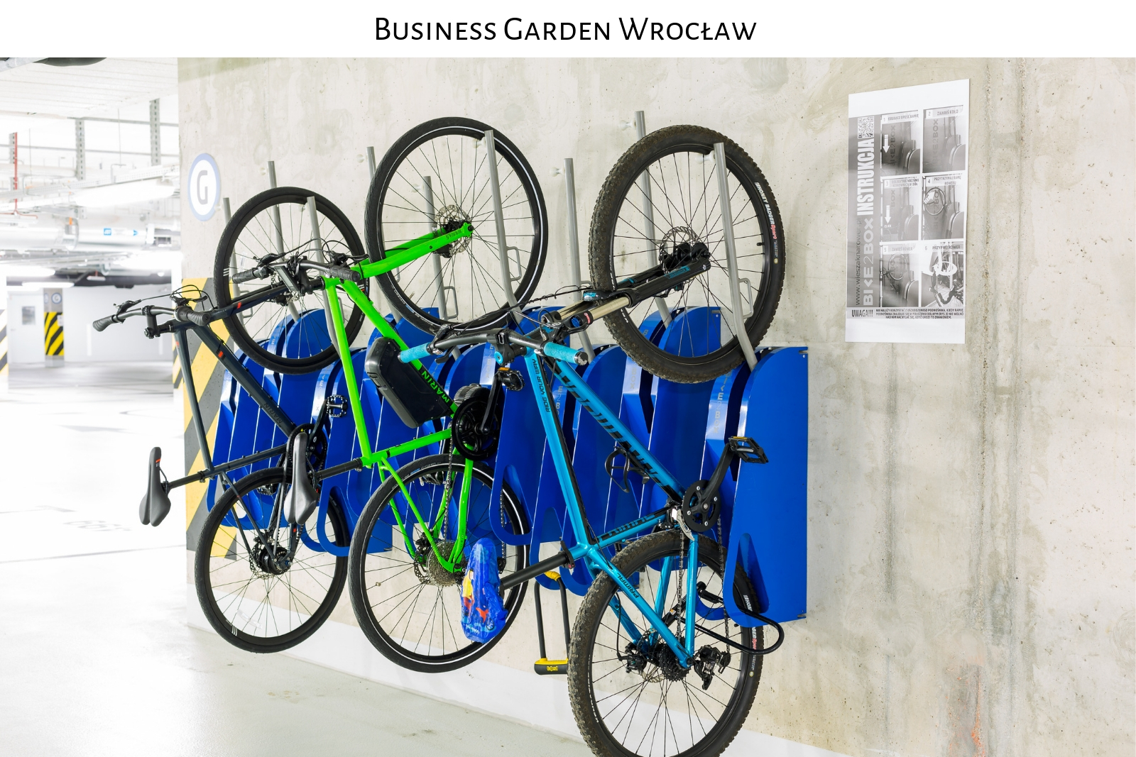 parking rowerowy business garden wroclaw